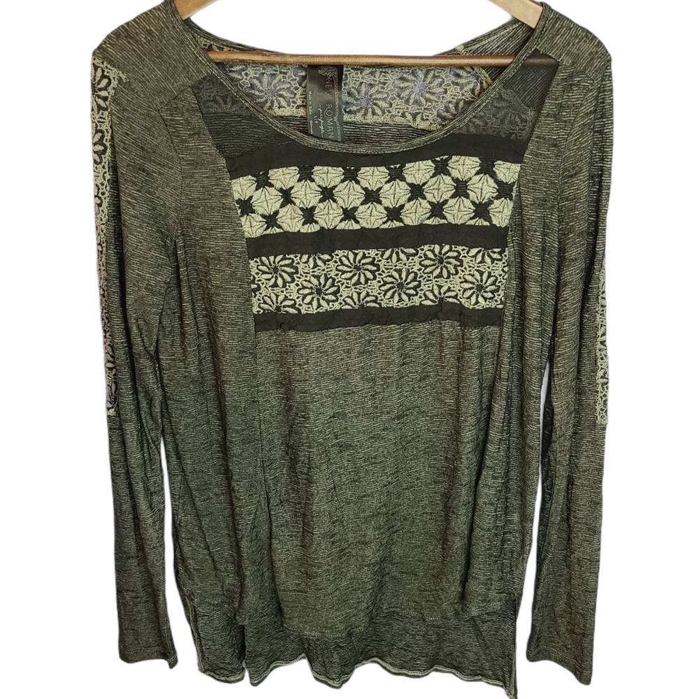 Free People New Romantics Lace embellished tunic Small